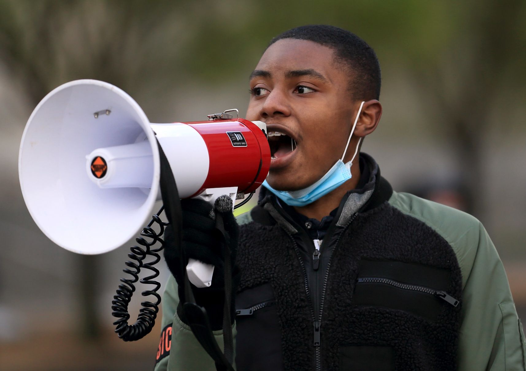 Protesters occupy intersection in downtown St. Louis to mark Derek Chauvin guilty verdict